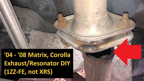 2004 2008 Toyota Matrix Corolla Exhaust Flange Repair Replace