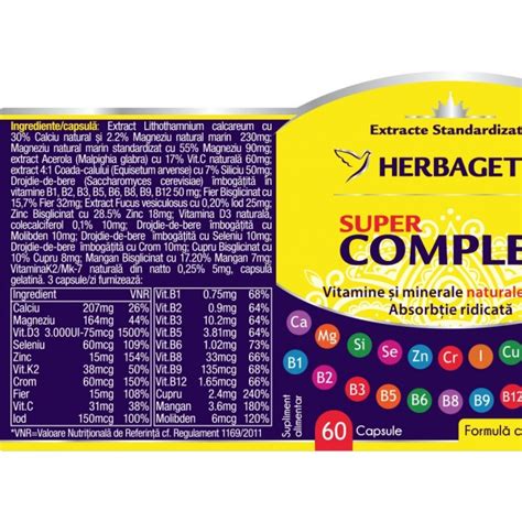 Supercomplex Herbagetica 60 Capsule