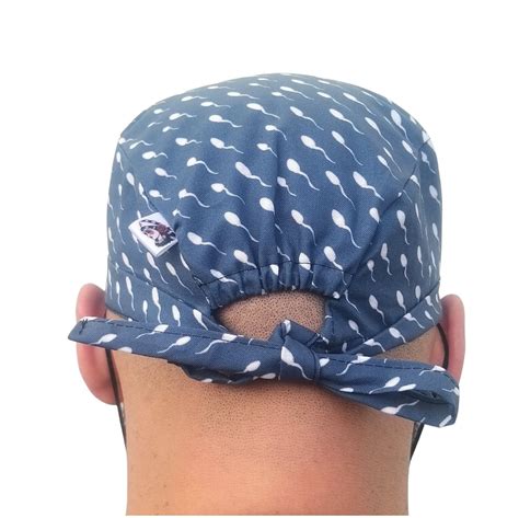 Scrub Cap Calot Block Vulva Cotton 2 Sizes Short Or Long Hair Scrub