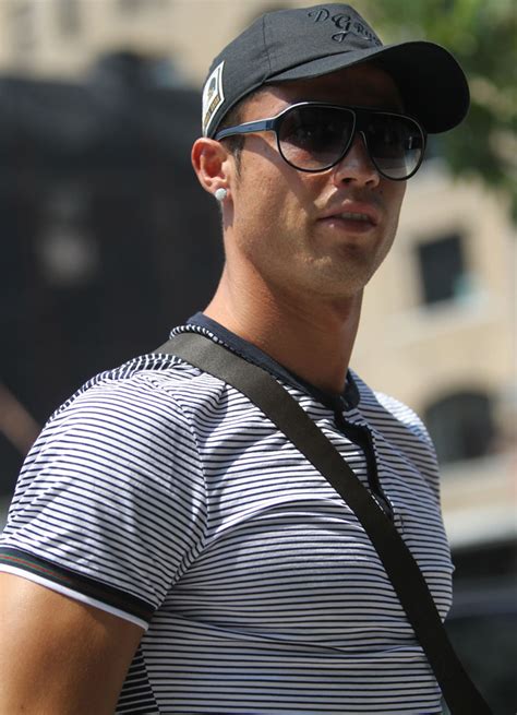 Christiano Ronaldo Wearing Gucci Sunglasses Eye Wear Glasses