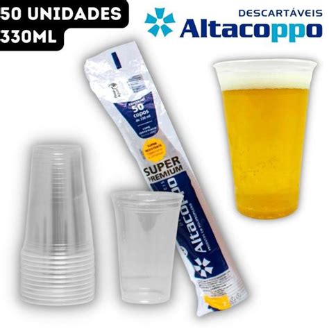 Copo Plástico Descartável Super Premium Altacoppo Liso Translúcido PP