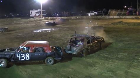 USA Demolition Derby Big Car Motor Swap Heat 10 8 2022 Croswell