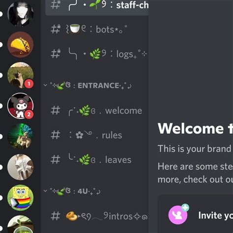 Cute Pink Aesthetic Discord Server Template Etsy