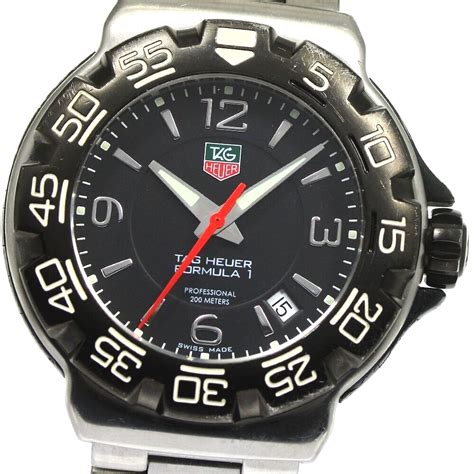 Tag Heuer Formula 1 Watch Quartz Diver Mens Wac1110 0 Ebay