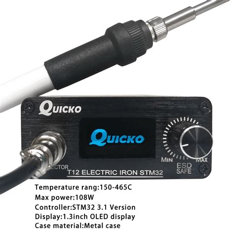 New Quicko Stm Oled Inch T Diy Soldering Station With Russian