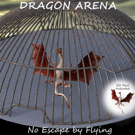 DRAGON ARENA Ultimate Dragon Fighting Cage For Daz Studio And Poser