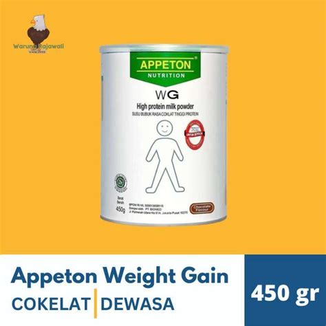 Jual Appeton Weight Gain Adult Coklat 450 Gram Di Seller Warung