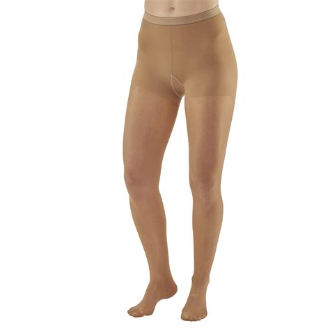 Ames Walker Aw Style 78 Soft Sheer 8 15 Mmhg Mild Compression Pantyhose Natural Xlarge