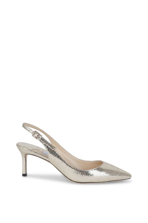 Jimmy Choo Erin Gold Leather Slingback 60mm Mitchell Stores