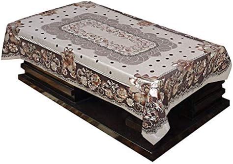 Buy Kuber Industries PVC Flower Design 4 Seater Center Table Cover