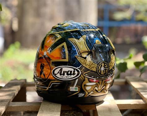 Bought Myself An Arai Rx 7x Pedrosa Spirit Gold Helmet Team Bhp