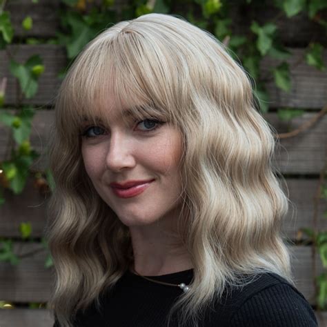 Wavy Blonde Wig Etsy