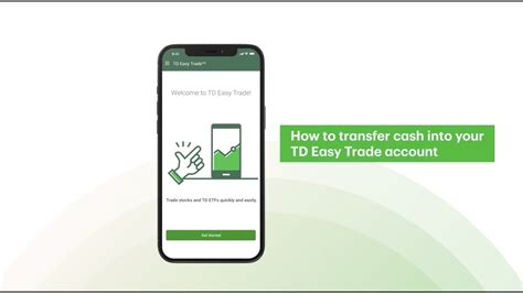 How To Transfer Cash Into Your Td Easy Trade Account Youtube