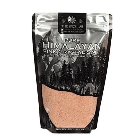 The Spice Lab Pink Himalayan Salt Fine Ground 2lbs Gourmet Pure