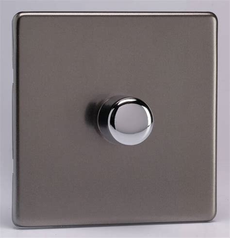 Gang W V Pro Smart Led Dimmer Screwless Pewter Varilight