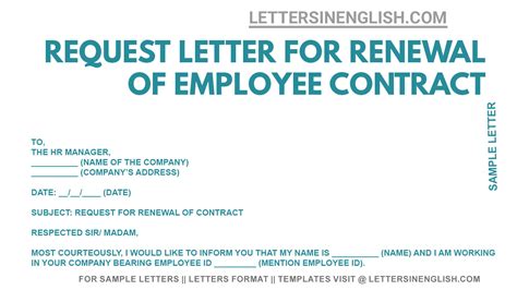 Notice Letter For Not Renewing Employment Contract Templates Sample