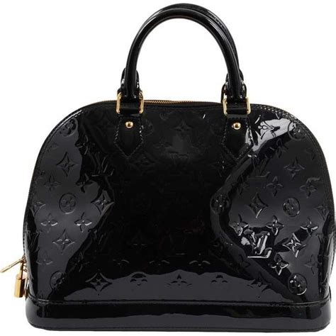 Louis Vuitton Alma Black Patent Leather Handbag Louisvuittonhandbags