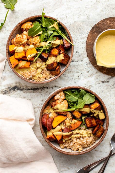 Nourish Bowls With Maple Turmeric Tofu Vegan From My Bowl