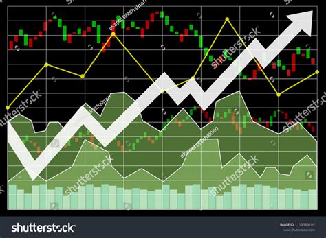 Stock Market Index Symbol Chart Graph Stock Illustration 1119389105 ...