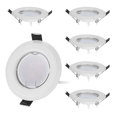 Hcfei Er Set Flache Led Einbaustrahler Ultra Flach In Wei