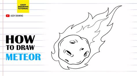 How To Draw Meteor Easy Youtube