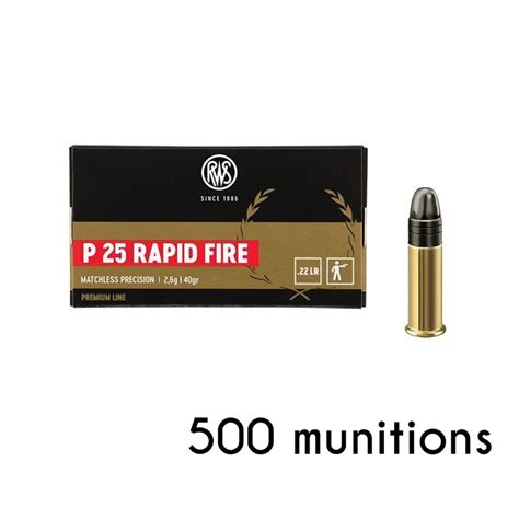 Munitions Rws P Rapid Fire Cal Lr Gr