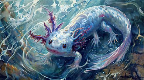 Blue Axolotl Wallpaper, Free, 4k