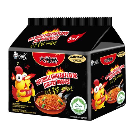 BaiXiang Korean Hot Flavor Ramen Spicy Hot Flavor Instant Noodle Suitable For Spicy Food Lover