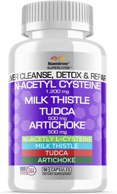 Amazon Nac Mg Milk Thistle Mg Tudca Mg Blend Liver