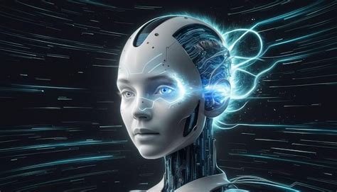 Premium Photo Artificial Intelligence In Humanoid Head