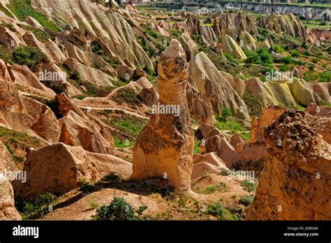 Red Valley Or Rose Valley Part Of The Goreme National Park Cappadocia