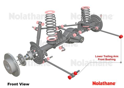 Nolathane Rear Axle Trailing Arm Lower Front Bushing Kit