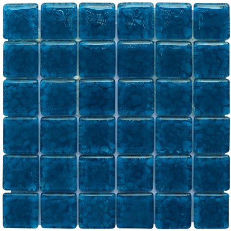 Blue Color Modern Exclusive Design Glass Mosaic Tile From China