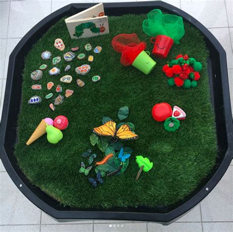 The Very Hungry Caterpillar Tuff Tray Ideas