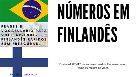 Aprenda Os Números em Finlandês YouTube