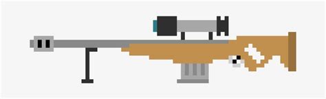 Sniper Rifle Pixel Art Sniper Rifle Png Image Transparent Png Free