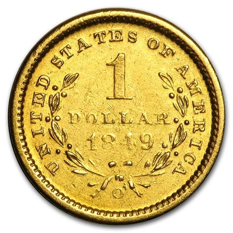 Buy 1849 O 1 Liberty Head Gold Dollar Au Apmex