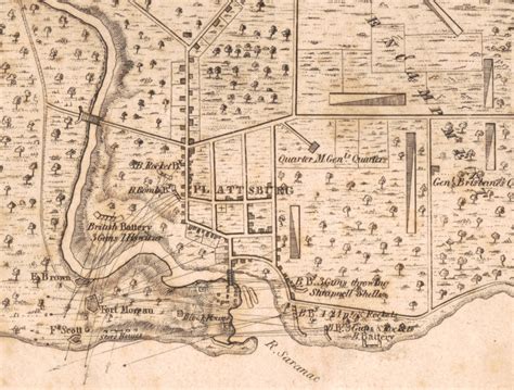 Plattsburg, New York and Lake Champlain 1814 Battle Map – Battle Archives