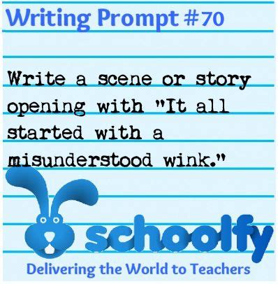 The Misunderstood Wink Writing Prompt Schoolfy Journal