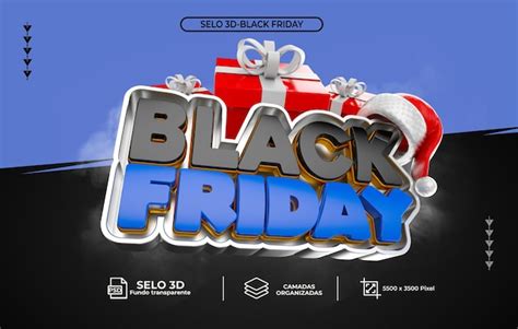 Premium Psd Selo D Para Campanha Black Friday Brasil