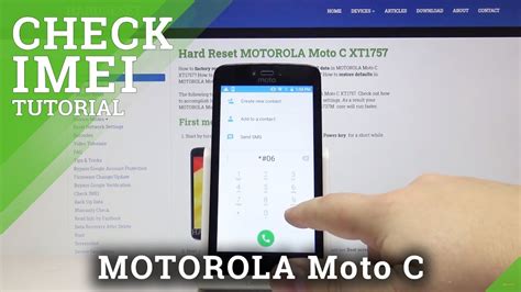 IMEI Check MOTOROLA Moto C XT1757 Serial Number YouTube