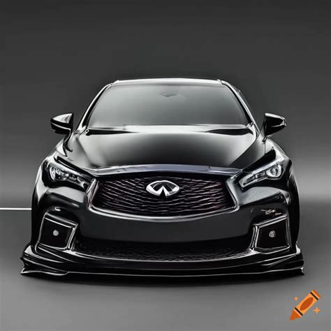 Modified Black Infiniti Q50 On Craiyon