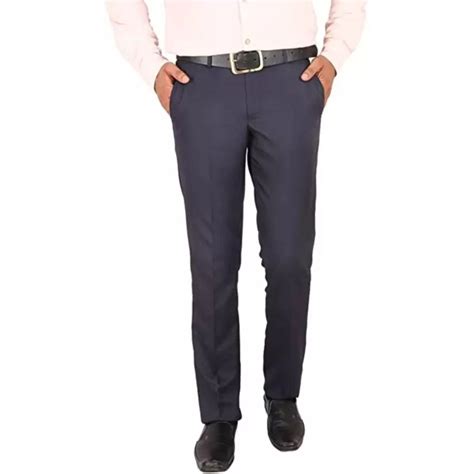 Slim Fit Men Dark Blue Lycra Blend Trousers At Rs Piece In Bhilwara