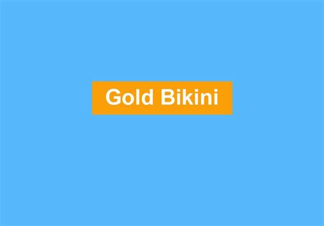 Gold Bikini Strandstyle De