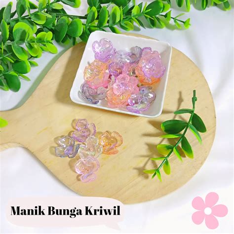 Jual Manik Mote Kelopak Clover AB I Manik Kelopak Bunga I Manik Bunga