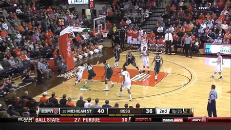 12 18 2012 Michigan St Vs Bowling Green Men S Basketball Highlights Youtube