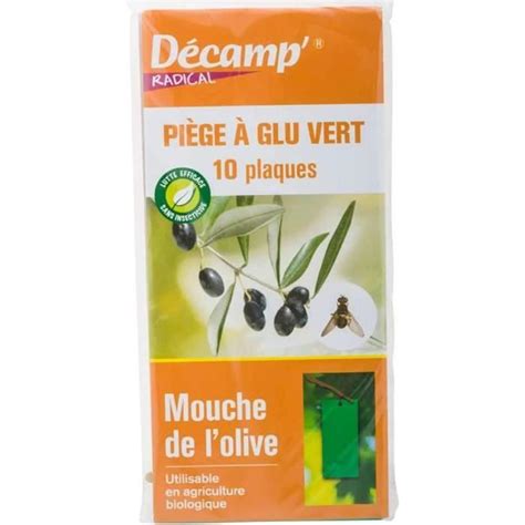 Decam Radical 10310 Piège À Glu Vert Mouche Des Oliviers 10 Pièces