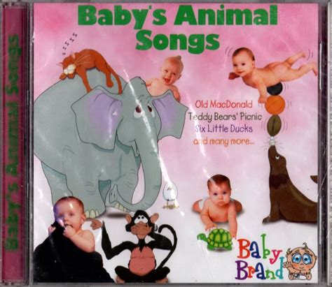 BABY'S ANIMAL SONGS - 2002 Baby Brand CD # BY 11892, New/Sealed