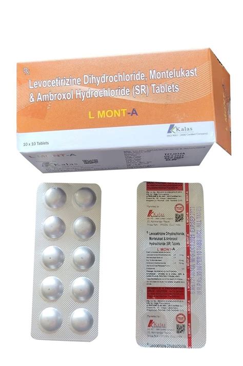 Levocetirizine Dihydrochloride Montelukast Ambroxol Hydrochloride