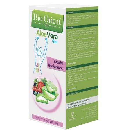 BIO ORIENT GEL ALOE VERA 250ML GOUT FRUITS ROUGES Parapharmacie Plus